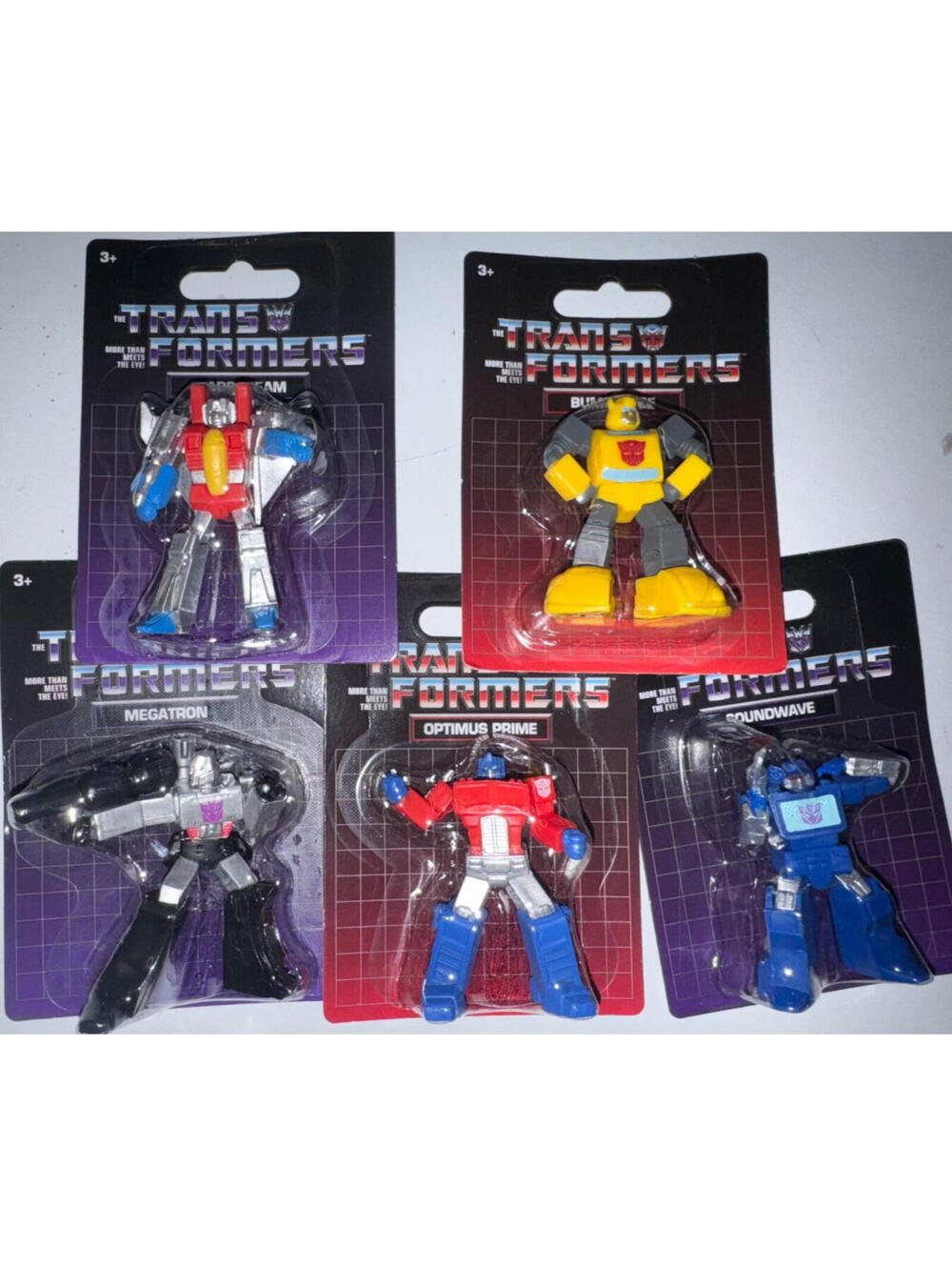 5 pc set Transformers Figures NEW Sealed Toy Figures Cake Toppers Gifts Craft